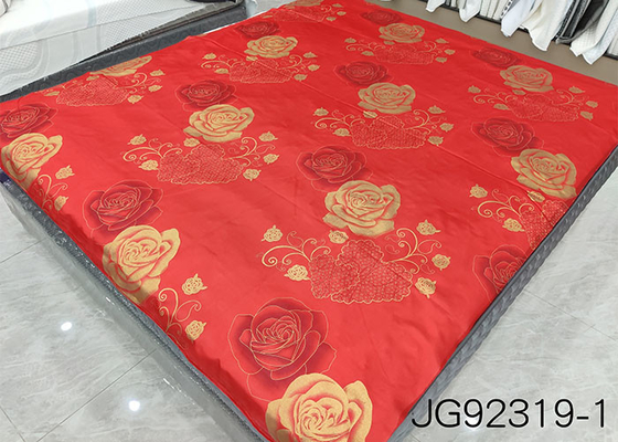 Pabrik Murah Kualitas Tinggi Disesuaikan Dicetak 100% Polyester TRICOT Mattress Fabric