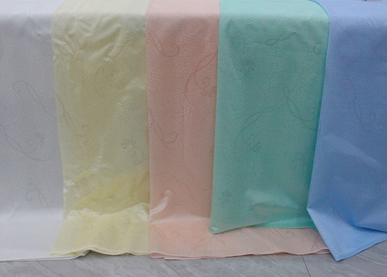 230cm Lebar Kasur Putih Kain Quilting 100% Polyester Dicetak Sarung Bantal Kain