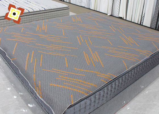 Guangzhou grosir Stretch Pillow Mattress Quilting Fabric Knitting Jacquard Air Layer Modal Kain kasur abu-abu