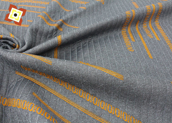 Guangzhou grosir Stretch Pillow Mattress Quilting Fabric Knitting Jacquard Air Layer Modal Kain kasur abu-abu