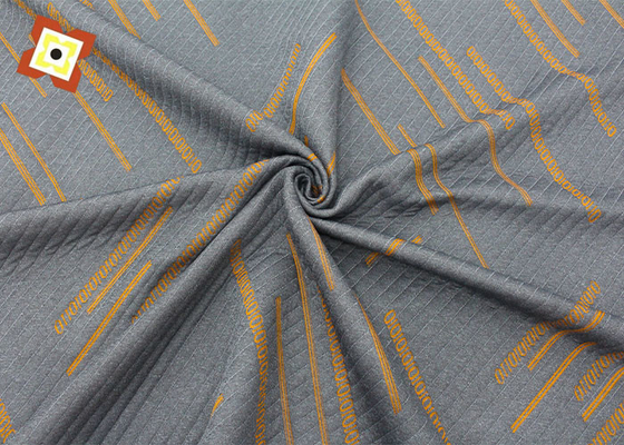 Guangzhou grosir Stretch Pillow Mattress Quilting Fabric Knitting Jacquard Air Layer Modal Kain kasur abu-abu