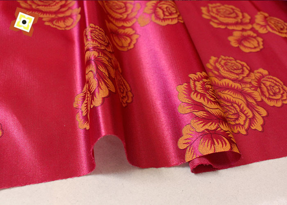 Warp Knitted Polyester 110GSM Mattress Quilting Fabric Dicetak Dasi Dicelup