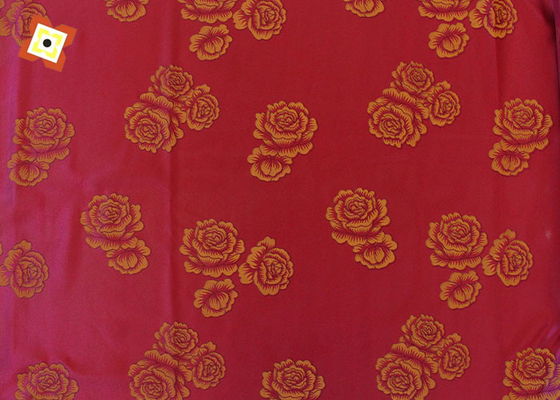 Warp Knitted Polyester 110GSM Mattress Quilting Fabric Dicetak Dasi Dicelup