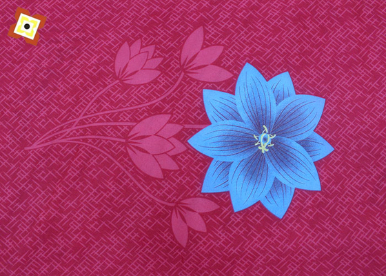 Desain Disesuaikan 210-230cm Kasur Quilting Fabric Plain Warp Rajutan Dicetak