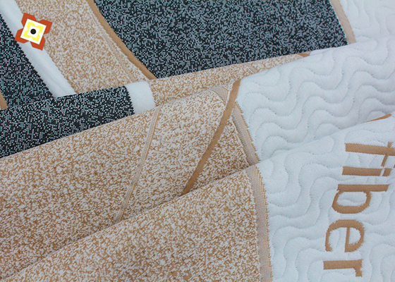 Poliester Mewah OEM Mattress Quilting Fabric Woven Jacquard