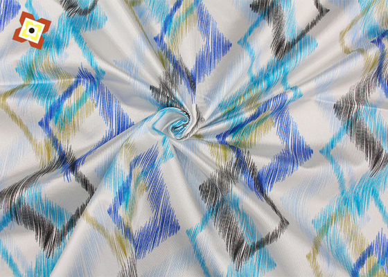 Polyester Geometric Printing Mattress Quilting Fabric 55gsm