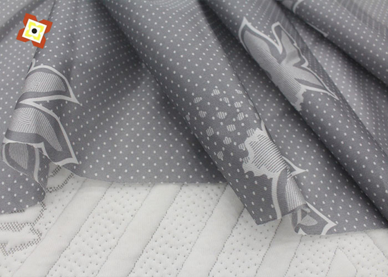 100% Polyester 100gsm Kasur Kain Rajutan Dicetak