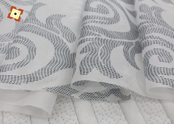 100% Polyester 100gsm Kasur Kain Rajutan Dicetak