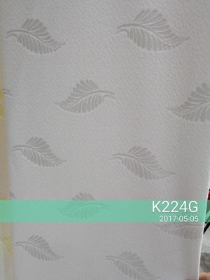 Putih 240g / M2 Jacquard Mattress Fabric Dustmite Proof untuk Tempat Tidur
