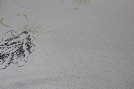 2.2m Lebar 240g / M2 Jacquard Rajutan Kain Kasur Dengan Pola Mawar