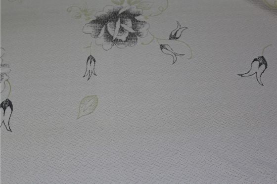 2.2m Lebar 240g / M2 Jacquard Rajutan Kain Kasur Dengan Pola Mawar