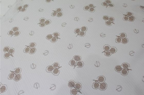Kain Rajut Rajut Tenun Poliester 160gsm Bernapas untuk Penutup Kasur