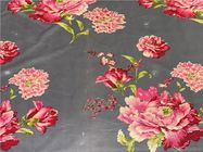 2.3m Lebar 100gsm Polyester Tricot Fabric Flower Printing Untuk Penutup Kasur