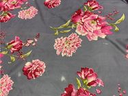 2.3m Lebar 100gsm Polyester Tricot Fabric Flower Printing Untuk Penutup Kasur