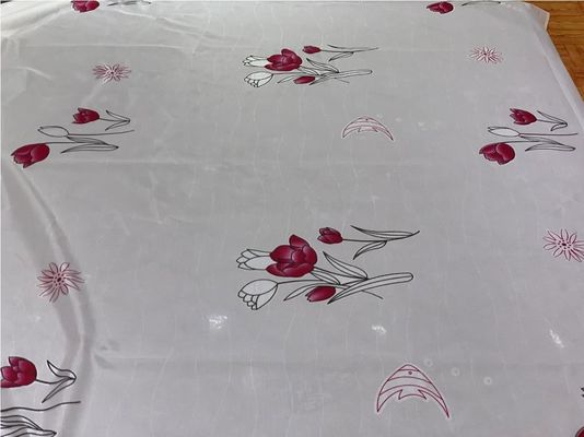 Kain Quilting Kasur Anti Moisture Rajutan 100g / M2 Dengan Pola Tulip