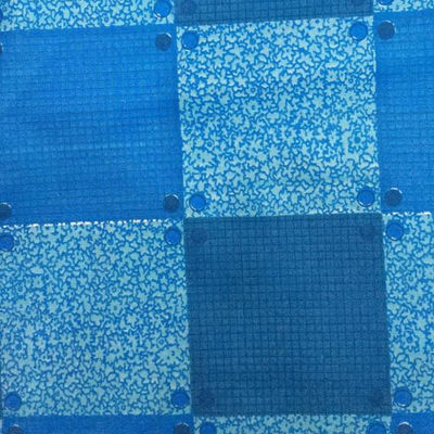 Kain Poliester Biru Muda Tahan Tungau Debu, Kain Kasur Jacquard 38g / M2