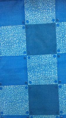 Kain Poliester Biru Muda Tahan Tungau Debu, Kain Kasur Jacquard 38g / M2