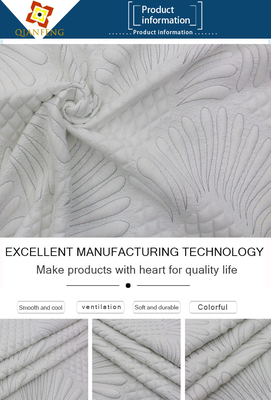 Disesuaikan Bantal Simmons Kasur Quilting Fabric Rajutan Jacquard Benang Dicelup Lateks