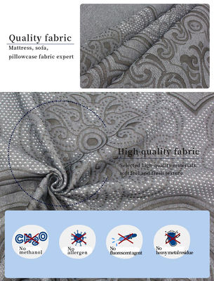 Royal Pattern Rajutan Dua Sisi Bantal Kasur Jacquard Kain Bernapas Ramah Kulit
