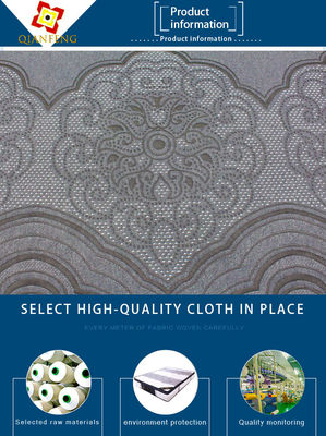 Royal Pattern Rajutan Dua Sisi Bantal Kasur Jacquard Kain Bernapas Ramah Kulit