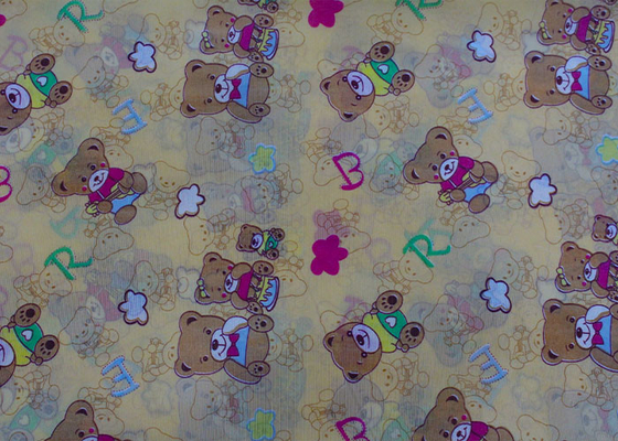 Polyester Warp Knitted Color Printing Mattress Quilting Fabric Lebar 225cm