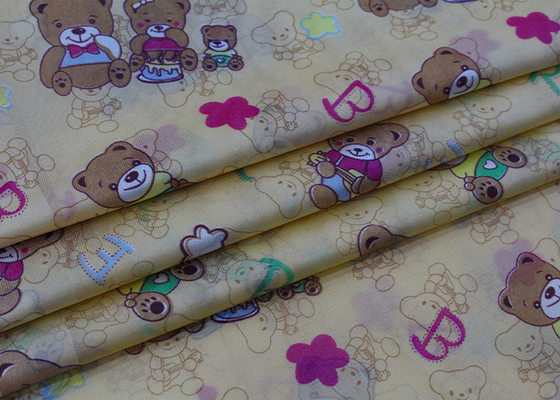 Polyester Warp Knitted Color Printing Mattress Quilting Fabric Lebar 225cm