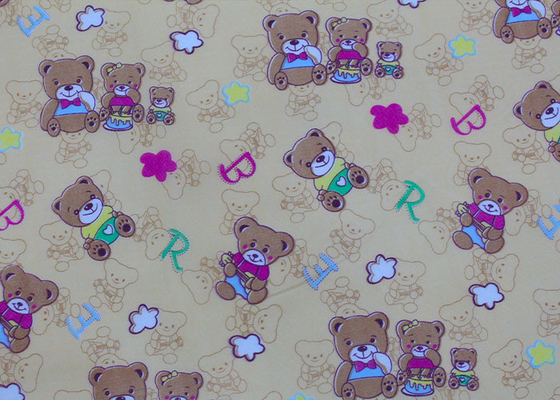 Polyester Warp Knitted Color Printing Mattress Quilting Fabric Lebar 225cm