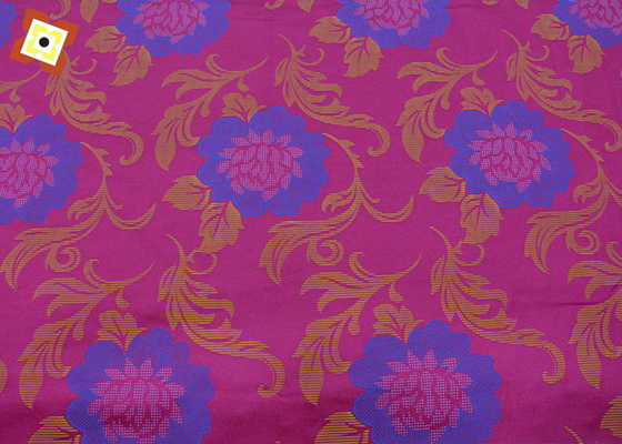Bronzing Powder Ground Wool Cloth 100% Polyester Warp Rajutan Dicetak