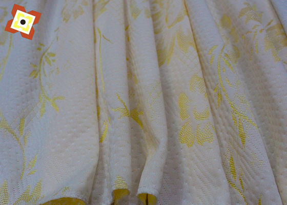 Kain Quilting Kasur Disesuaikan Rajutan Jacquard Nyaman