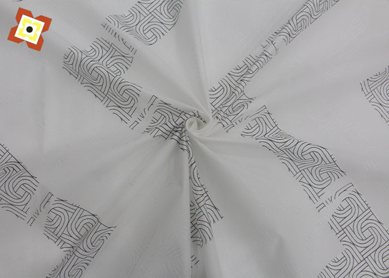 Polyester Pengji Mattress Protector Fabric Warna Dicetak Rajutan Warp