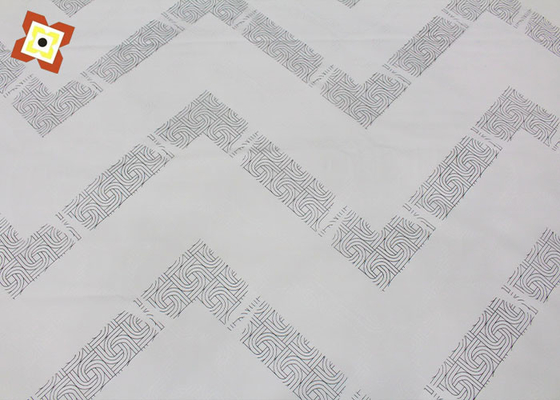 Polyester Pengji Mattress Protector Fabric Warna Dicetak Rajutan Warp