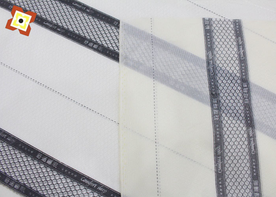 Polyester Pengji Mattress Protector Fabric Warna Dicetak Rajutan Warp